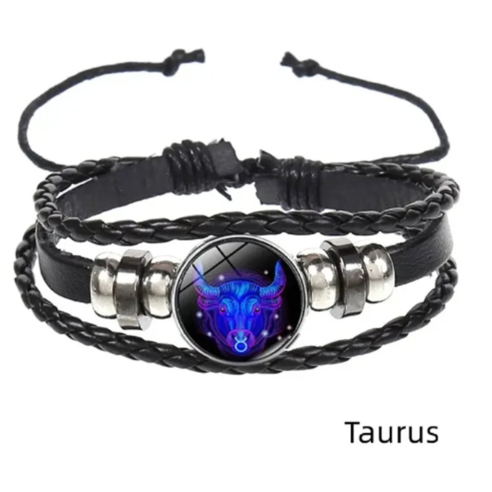 Taurus (April 20 - May 20) Genuine Leather Bracelet